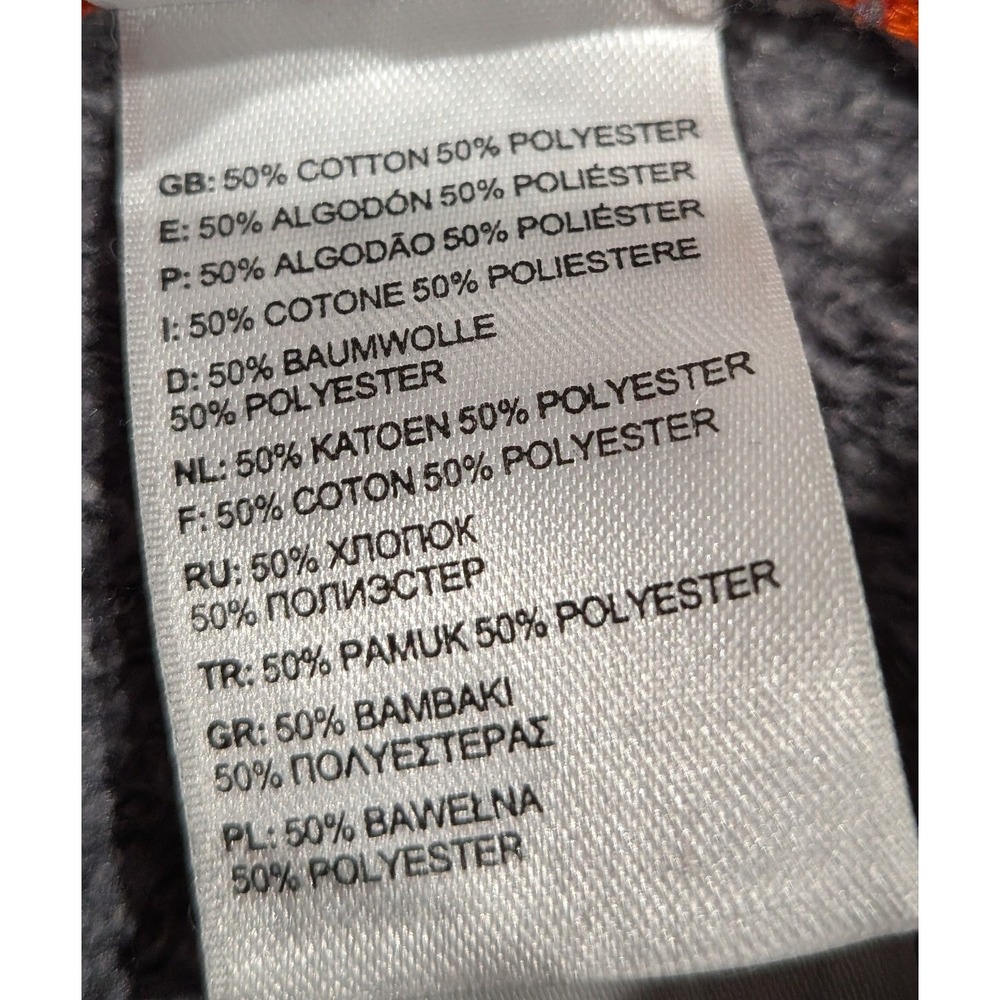The North Face Hoodie Mens XS Grey Orange Since 1968 Graphic Pullover Excellent - Picture 4 of 6